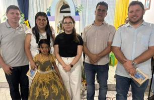 Pré-candidato a refeito de Alto Longá participa dos festejos de São João Batista (Foto: Reprodução)