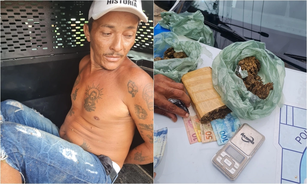 Suspeito de tráfico de drogas é preso em matagal na zona Sul de Teresina