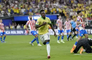Vinicius Júnior brilha e Brasil derrota Paraguai na Copa América (Foto: Lucas Peltier/USA TODAY Sports)
