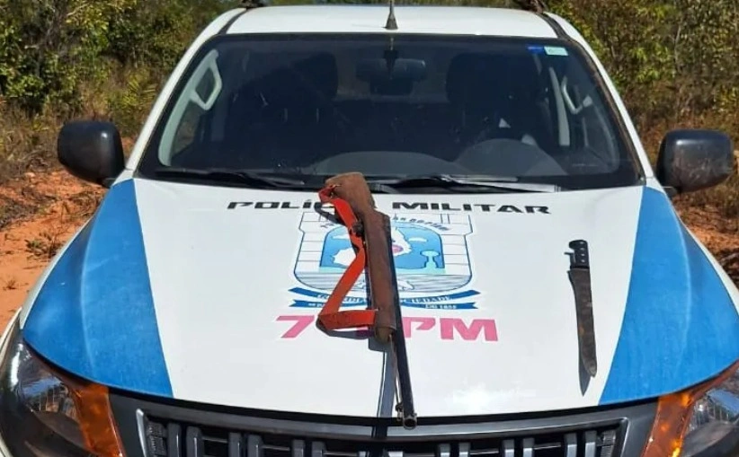 Arma apreendida pela polícia