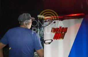 'É arroz': idoso é detido transportando arma e munições dentro de jacá em Teresina (Foto: Repórter 12/Conecta Piauí)