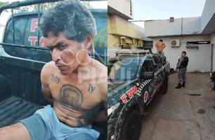 Homem é preso após tentar roubar comércio e lutar com proprietário em Teresina (Foto: Repórter 12/Conecta Piauí)