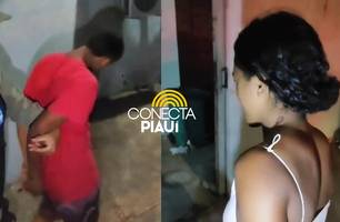 Jovem é preso após ameaçar companheira de morte e a esperar com faca em Teresina (Foto: Repórter 12/Conecta Piauí)
