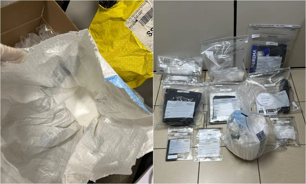 Material apreendido na operação