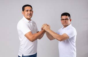 O pré-candidato a prefeito de Francisco Ayres Valkir Nunes Oliveira (PSD), indicou o seu pre-candidato a vice, Antônio Carlos da Paz Ribeiro (Foto: Divulgação)
