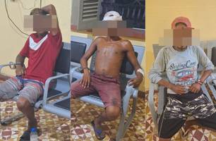 Três suspeitos do assassinato de adolescente morto carbonizado são presos em Barras (Foto: Reprodução)