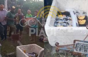 Velório de cabeleireiro é marcado por forró e cerveja em Monsenhor Gil (Foto: Reprodução)
