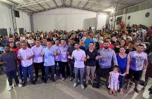 Alan Brandão comemora grande encontro com apoiadores na zona Norte de Teresina (Foto: Reprodução)