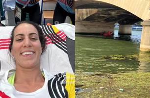 Atleta contrai infecção após prova no Rio Sena; equipe desiste de competição (Foto: Reprodução/Redes Sociais)