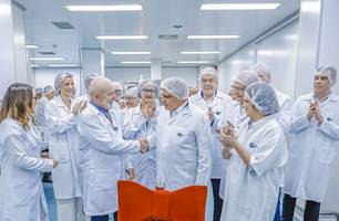 Brasil inaugura fábrica de medicamentos para diabetes e obesidade (Foto: Ricardo Stuckert/PR)