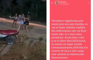 Candidata a vereadora de Miguel Leão é agredida e ameaçada de morte durante festa (Foto: Reprodução)