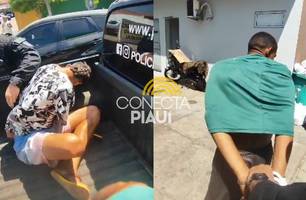 Dupla de faccionados são novos presos durante operação 'Cerco Fechado' em Teresina (Foto: Repórter 12/Conecta Piauí)