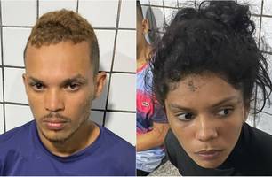 Eduardo Felipe e Maria Letícia foram presos em flagrante (Foto: Reprodução)