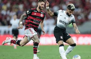 Flamengo venceu o Corinthians por 2 a 0, no primeiro encontro entre os adversários no Brasileirão Betano (Foto: Rodrigo Coca/Agência Corinthians)