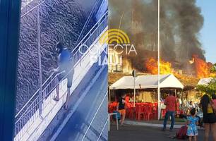 Incêndio em barracas de José de Freitas foi criminoso; suspeito foi identificado (Foto: Reprodução)