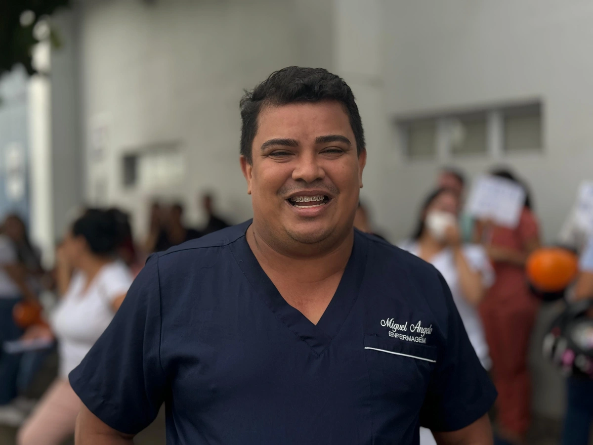 Manifestação no hospital do Hapvida