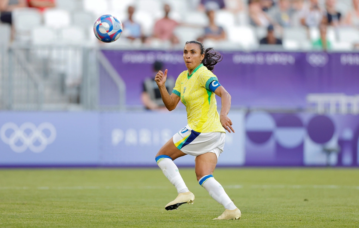 Marta em ação nos Jogos Olímpicos