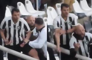 Torcedor do Botafogo é flagrado em ato racista e é demitido do emprego em prefeitura (Foto: Reprodução/X)