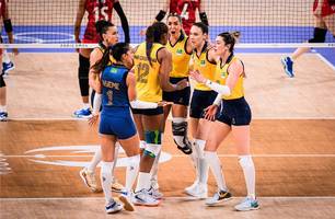 Vôlei feminino passa fácil pelo Japão e garante vaga antecipada nas quartas (Foto: Vôlei Brasil)