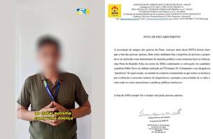 AMA repudia uso político de luta autista após falsa nota de repúdio divulgada (Foto: Reprodução)