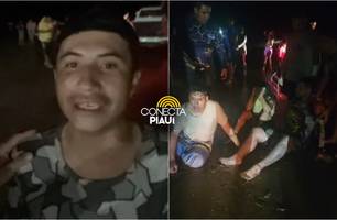 Barco naufraga próximo a Parnaíba: sobrevivente relata luta para pedir ajuda (Foto: Reprodução)