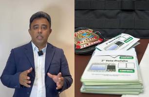 Candidato a vereador que teve santinhos apreendidos em carro pela PF se pronuncia (Foto: Reprodução)