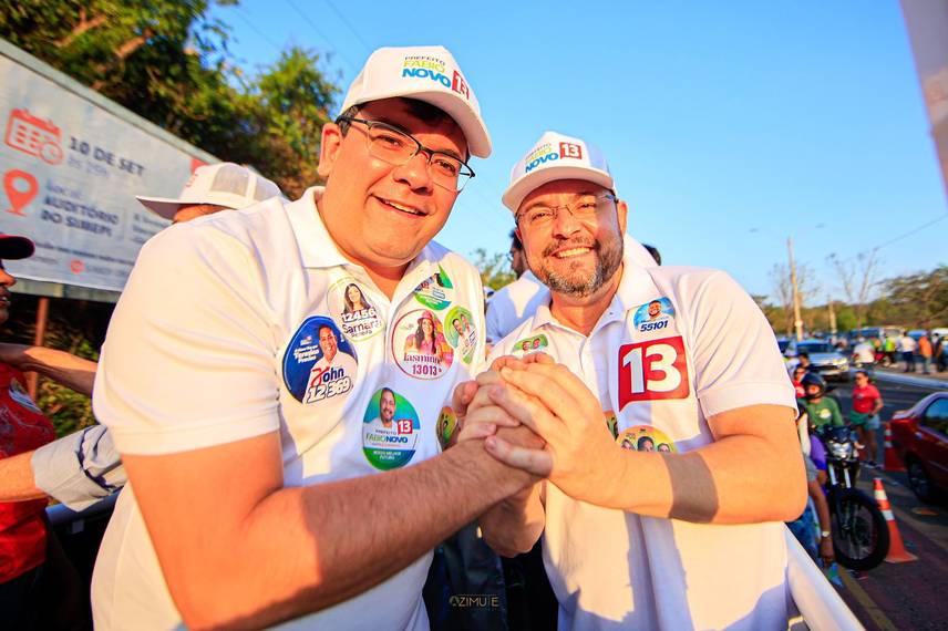 Com governador Rafael e Fábio Novo, carreata do 13 percorre a zona Norte de Teresina Com governador Rafael e Fábio Novo, carreata do 13 percorre a zona Norte de Teresina