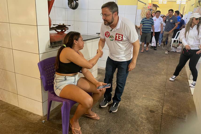 Fábio Novo visita Mercado do Mafuá ao lado de Rafael Fonteles Fábio Novo visita Mercado do Mafuá ao lado de Rafael Fonteles