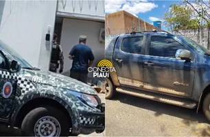 Polícia apreende arma de fogo ao abordar S10 na PI-130, em Nazária (Foto: Repórter 12)