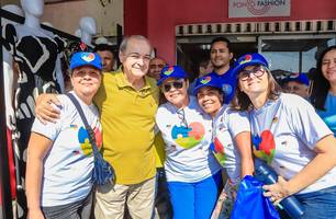 Sílvio Mendes realiza nova caminhada pela zona Leste de Teresina (Foto: Reprodução)