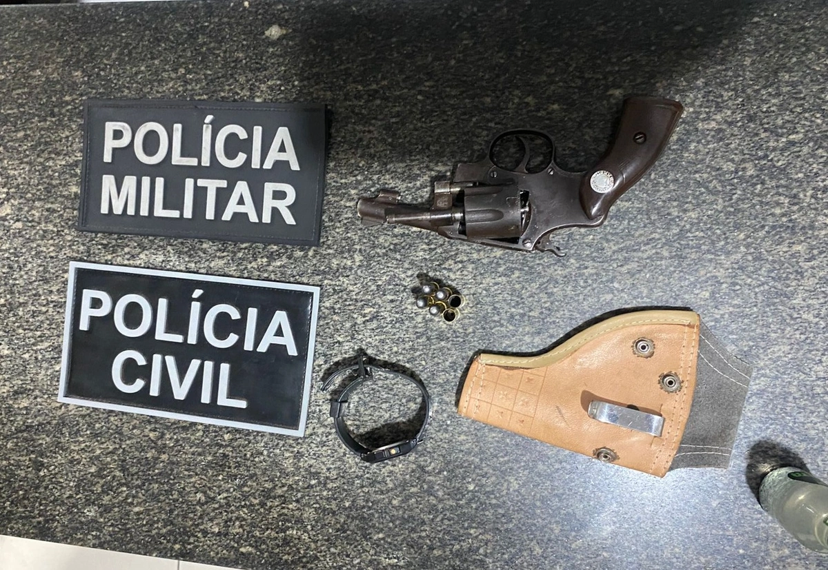 Arma encontrada pela polícia