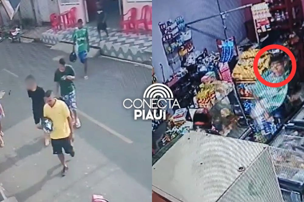 Assalto à mercadinho termina com fuga atrapalhada dos criminosos em Teresina