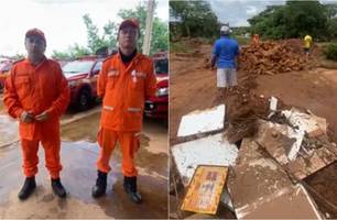Bombeiros seguem em Picos após chuvas e alagamentos, auxiliando famílias afetadas (Foto: Reprodução)
