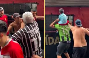 Confusão entre torcida e jogadores marca classificação do Flamengo-SP na Copinha (Foto: Reprodução)