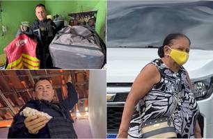 Draco 176 prende 'família do tráfico' e falso entregador do iFood em Teresina (Foto: Reprodução)