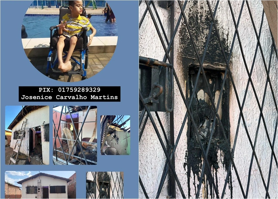 Família pede ajuda após incêndio destruir casa e matar jovem em Teresina