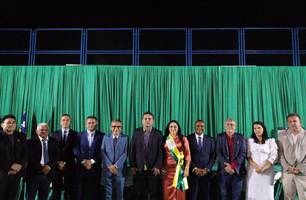 Gerlane Cabral é empossada como prefeita de São Gonçalo do Piauí (Foto: Reprodução)