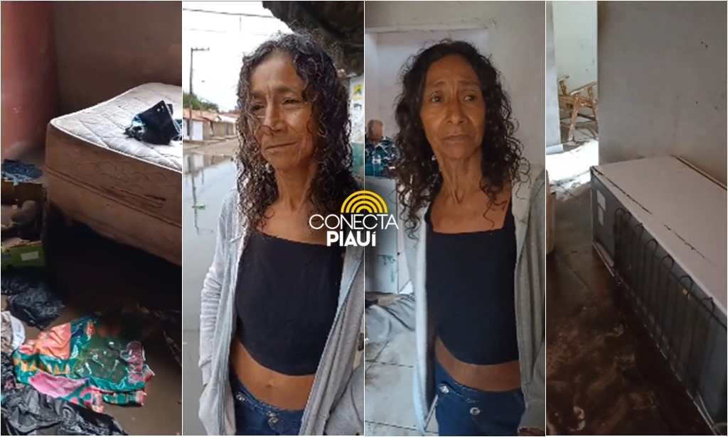 Moradora de Parnaíba critica Mão Santa e Gracinha após enchente