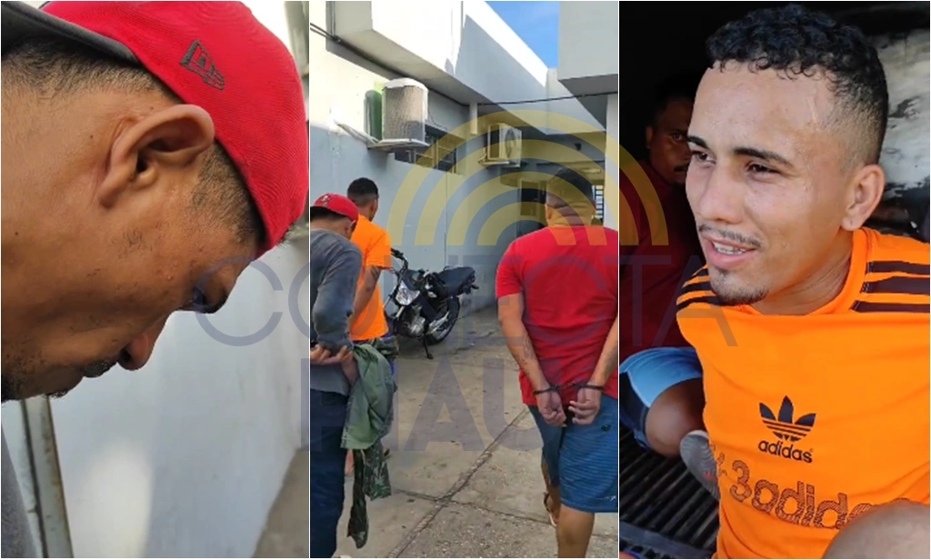 Moto uber é detido após arremessar drogas para presídio em Altos