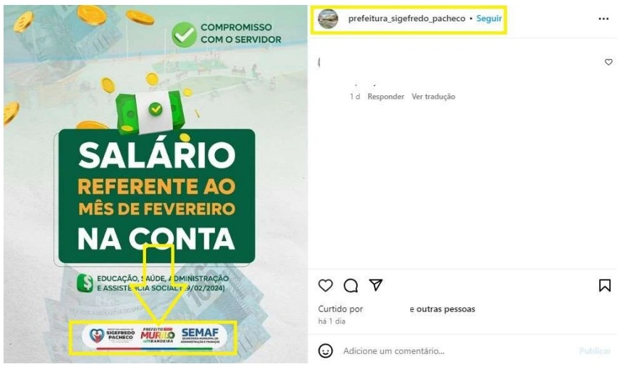 MPPI investiga prefeito de Sigefredo Pacheco por autopromoção nas redes sociais da prefeitura