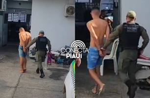 Polícia prende suspeitos de realizar assaltos com criança de 4 anos em Teresina (Foto: Repórter 12/Conecta Piauí)