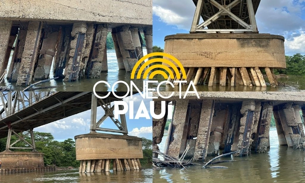 Ponte Metálica João Luís Ferreira, que conecta Teresina (PI) a Timon (MA)