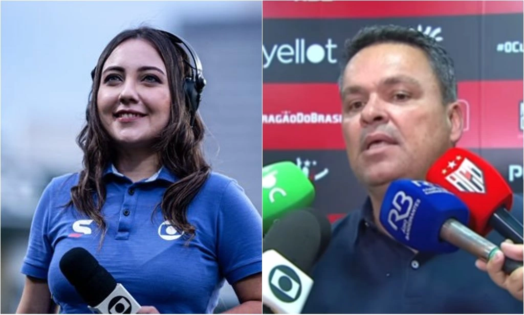 Repórter reage a fala machista do presidente do Atlético-GO; ministra repudia