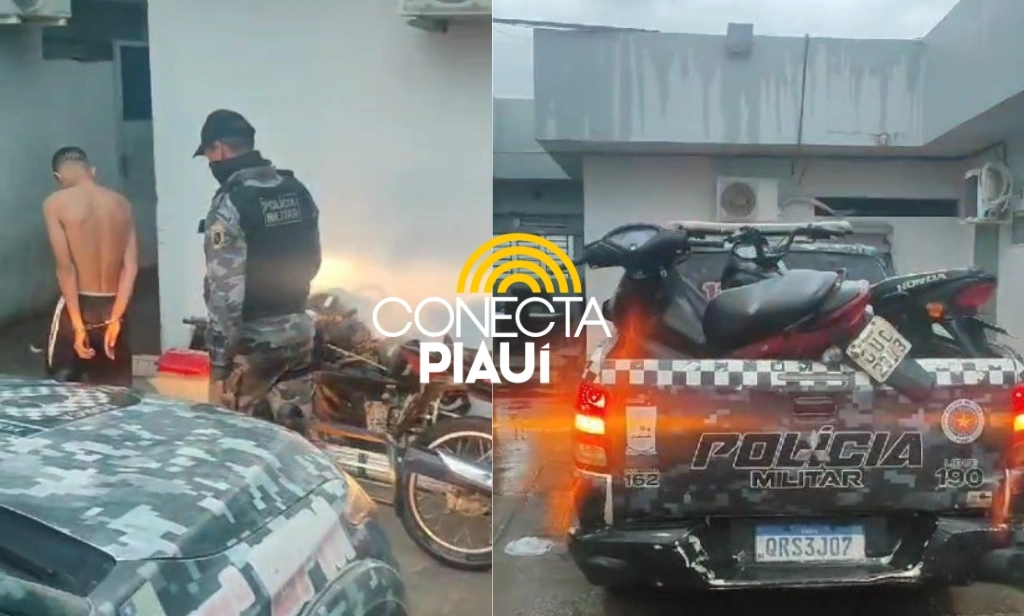 Suspeito de roubar motocicletas é preso na zona Sul de Teresina; comparsa fugiu