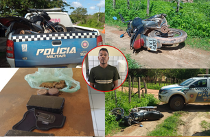Suspeito de tráfico é perseguido pela polícia na Cerâmica Cil (Foto: Reprodução)