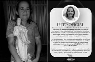 Vice-prefeita do Piauí morre e Prefeitura decreta luto oficial de três dias (Foto: Reprodução)