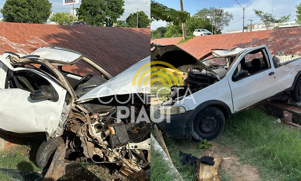Vídeo registra grave acidente envolvendo carro no Parque Piauí, em Teresina