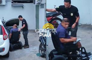 Cadeirante apontado como estuprador de criança é preso na zona Norte de Teresina (Foto: Repórter 12/Conecta Piauí)