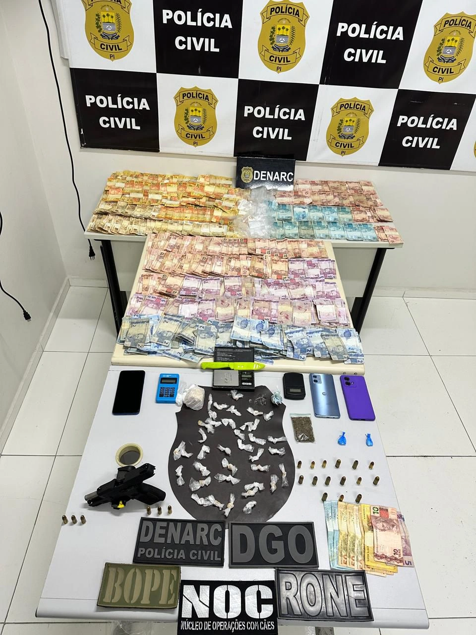 Grupo é preso durante operação 'DENARC 12' deflagrada na zona Sul de Teresina