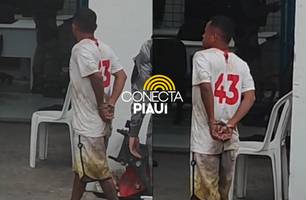 Homem com mandado de prisão em aberto por roubo é preso na zona Norte de Teresina (Foto: Repórter 12/Conecta Piauí)